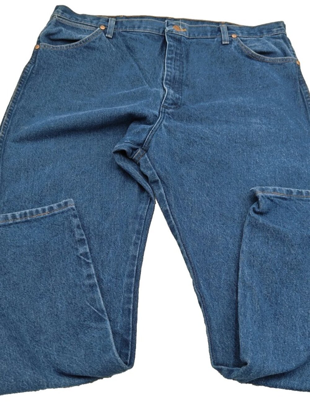 Vintage Wrangler 13MWZ Cowboy Cut Men's Jeans 42x32 Original Fit Blue Denim